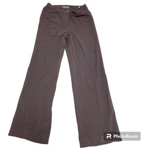 Piazza Sempione Pants High Waisted  Wide Leg Wool Blend Black Size IT 40…